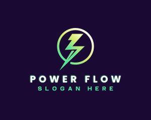 Lightning Power Generator logo design