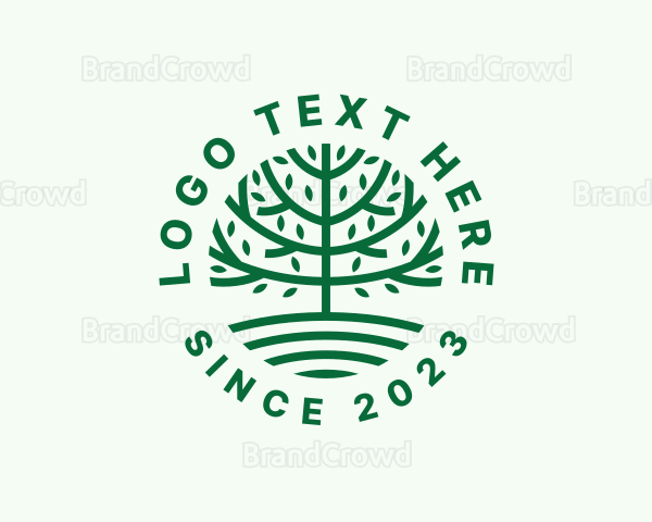 Forest Tree Nature Garden Logo