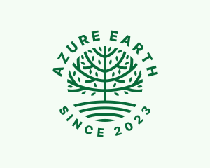 Forest Tree Nature Garden  logo design