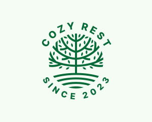 Forest Tree Nature Garden  logo design