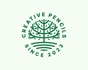 Forest Tree Nature Garden  logo design