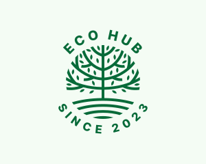 Ecosystem - Forest Tree Nature Garden logo design
