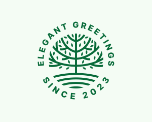 Forest Tree Nature Garden  logo design