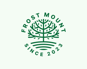 Forest Tree Nature Garden  logo design