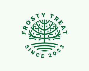 Forest Tree Nature Garden  logo design