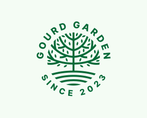 Forest Tree Nature Garden  logo design