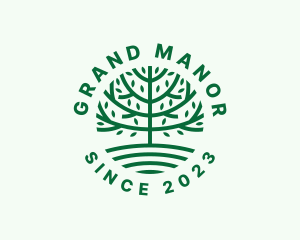 Forest Tree Nature Garden  logo design