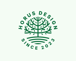 Forest Tree Nature Garden  logo design