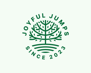 Forest Tree Nature Garden  logo design