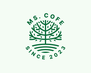 Forest Tree Nature Garden  logo design