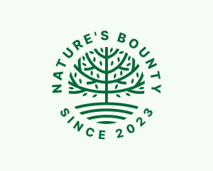 Forest Tree Nature Garden  logo design