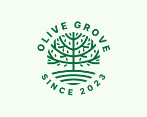 Forest Tree Nature Garden  logo design