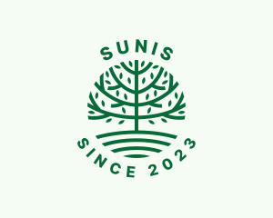 Forest Tree Nature Garden  logo design