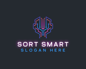 Brain Ai Technology logo design