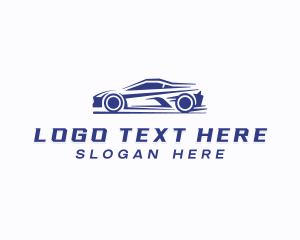 Transport - Fast Racing Car logo design