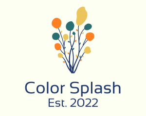 Colorful Tree Plant logo design