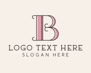 Vlogging - Retro Business Letter B logo design