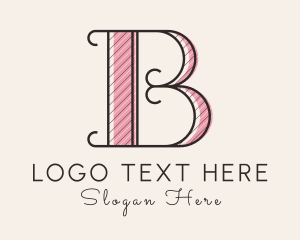 Clothing - Retro Clothing Store Letter B logo design