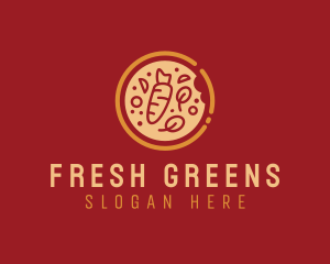 Vegetable - Vegetable Pizza Restaurant logo design