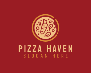 Pizzeria - Vegetable Pizza Restaurant logo design