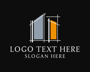 Logistic Hub - Modern House Architect logo design