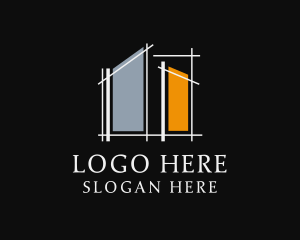 Modern House Architect Logo