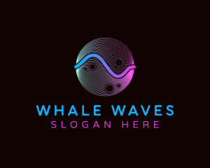 Sound Wave Frequency  logo design