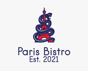 Snake Tower Paris  logo design