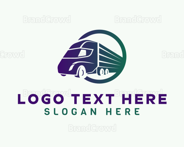 Gradient Truck Forwarding Logo