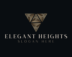 Premium Luxury Triangle  Logo