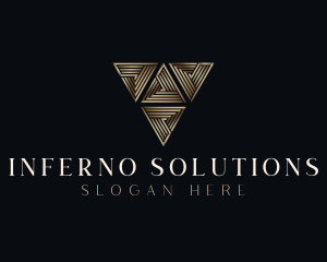 Premium Luxury Triangle  Logo