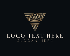 Premium Luxury Triangle  Logo