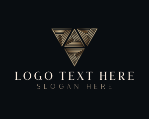 Pyramid - Premium Luxury Triangle logo design