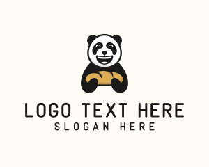 Sandwich - Panda Bread Bakery logo design