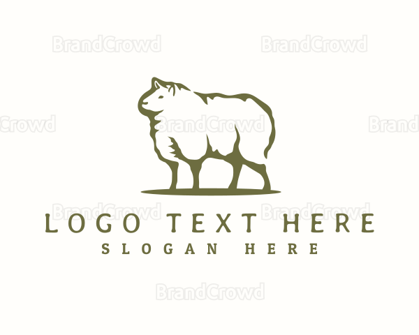 Sheep Livestock Farm Logo