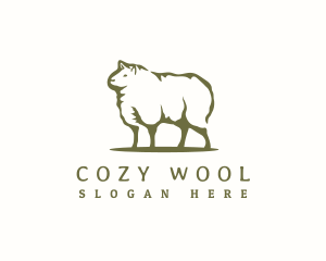 Wool - Sheep Livestock Farm logo design