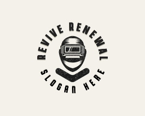 Restoration Welding Helmet logo design