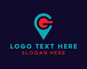 Mobile Application - Location Letter G logo design