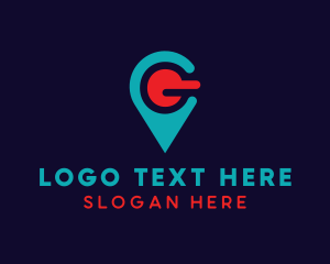 Place - Location Letter G logo design
