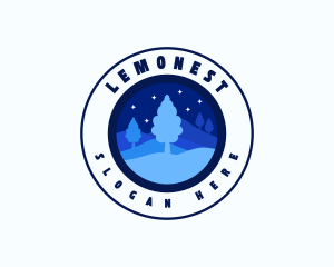 Starry - Night Farm Tree logo design