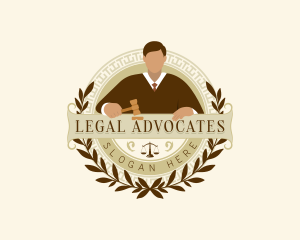 Legal Justice Judge logo design