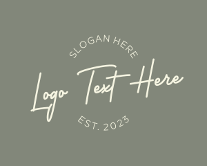 Designer - Handwritten Script Business logo design