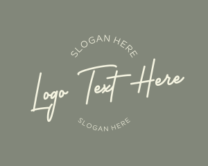 Handwritten Script Business Logo