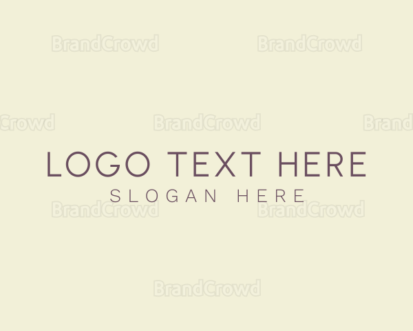 Minimalist Brand Business Logo