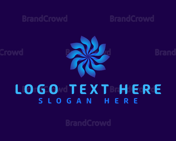 Floral Tech Swirl Logo