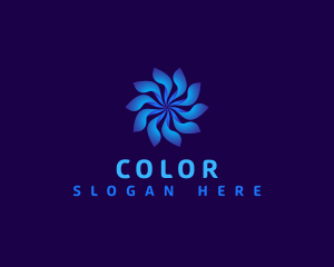 Floral Tech Swirl Logo