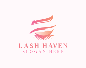 Eyelash Eyebrow Beautician logo design