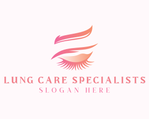 Eyelash Eyebrow Beautician logo design