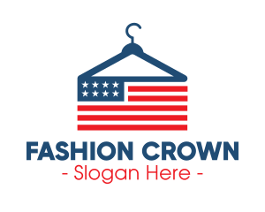 USA Fashion Hanger logo design