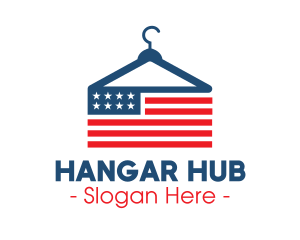 USA Fashion Hanger logo design